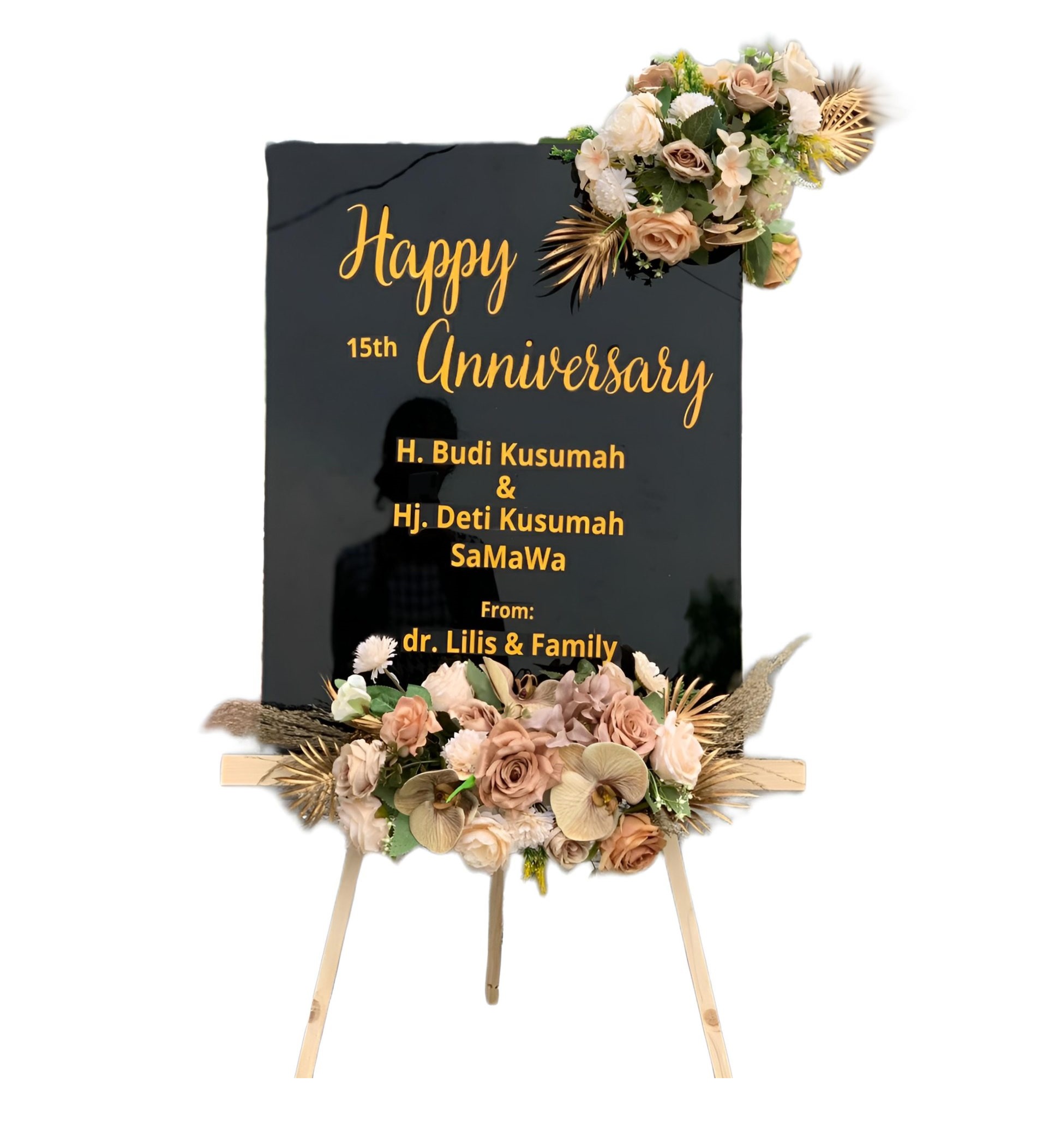 Papan Bunga Akrilik Sekarbela